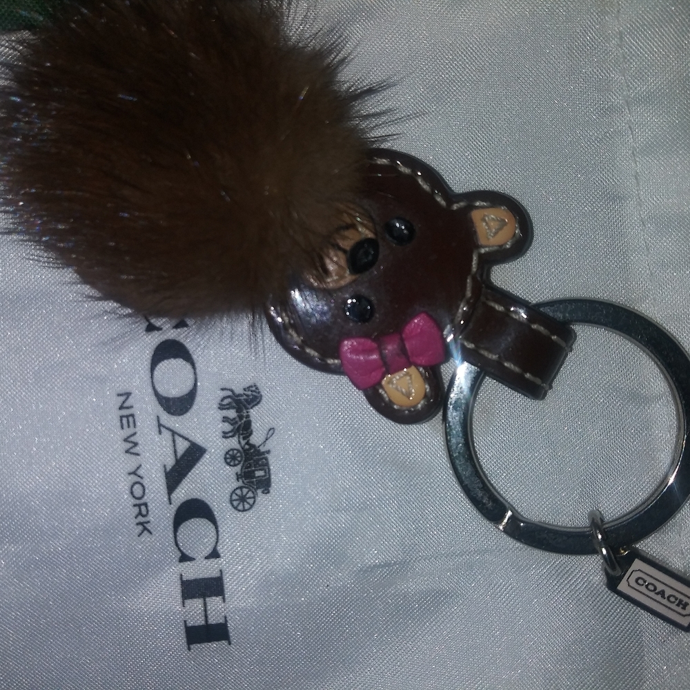 Coach keychain fob